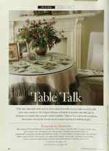 Better Homes & Gardens June 1996 Magazine Article: Table Talk