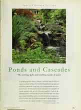 Better Homes & Gardens June 1996 Magazine Article: Ponds and Cascades