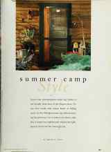 Better Homes & Gardens June 1996 Magazine Article: summer camp Style