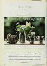 Better Homes & Gardens July 1996 Magazine Article: Recipes for Flower Arranging