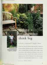 Better Homes & Gardens July 1996 Magazine Article: Making a small garden think big