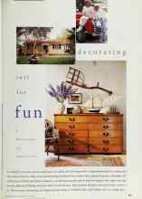 Better Homes & Gardens July 1996 Magazine Article: Decorating just for fun
