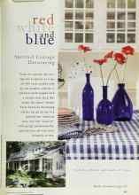 Better Homes & Gardens July 1996 Magazine Article: Red white and blue