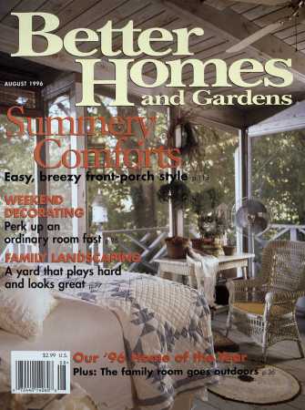 Better Homes & Gardens August 1996 Magazine Cover