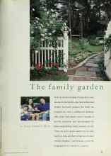 Better Homes & Gardens August 1996 Magazine Article: The family garden