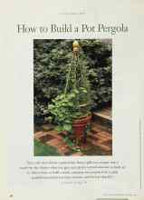 Better Homes & Gardens September 1996 Magazine Article: How to Build a Pot Pergola