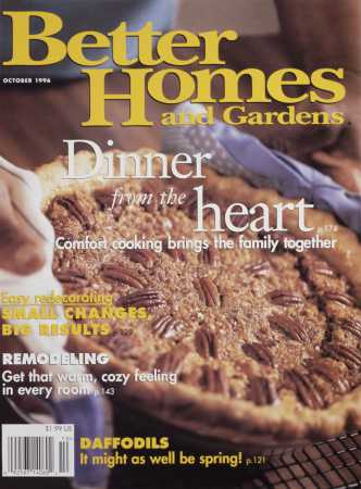 Better Homes & Gardens October 1996 Magazine Cover