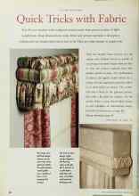 Better Homes & Gardens October 1996 Magazine Article: Quick Tricks with Fabric