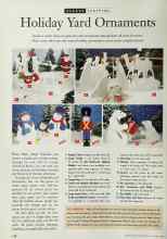 Better Homes & Gardens October 1996 Magazine Article: Holiday Yard Ornaments