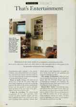 Better Homes & Gardens October 1996 Magazine Article: That's Entertainment