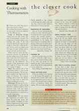 Better Homes & Gardens October 1996 Magazine Article: Cooking with Thermometers