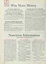 Better Homes & Gardens October 1996 Magazine Article: Nutrition Information