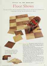 Better Homes & Gardens November 1996 Magazine Article: Floor Shows