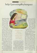 Better Homes & Gardens November 1996 Magazine Article: Help://parenting@cyberspace
