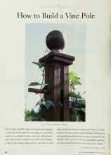Better Homes & Gardens November 1996 Magazine Article: How to Build a Vine Pole