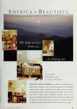 Better Homes & Gardens November 1996 Magazine Article: AMERICA the BEAUTIFUL