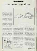 Better Homes & Gardens November 1996 Magazine Article: The man next door