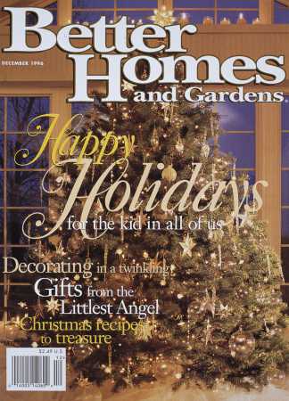 Better Homes & Gardens December 1996 Magazine Cover