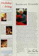 Better Homes & Gardens December 1996 Magazine Article: Between Friends