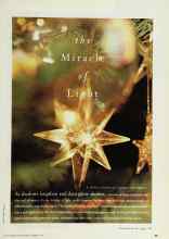 Better Homes & Gardens December 1996 Magazine Article: The Miracle of Light