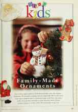 Better Homes & Gardens December 1996 Magazine Article: Family-Made Ornaments