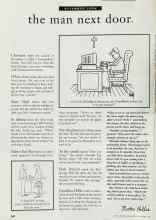 Better Homes & Gardens December 1996 Magazine Article: The man next door