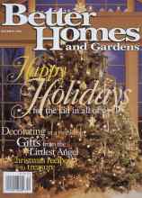 Better Homes & Gardens December 1996 Magazine Cover