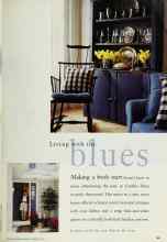 Better Homes & Gardens January 1997 Magazine Article: Living with the blues