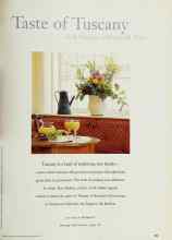 Better Homes & Gardens January 1997 Magazine Article: Taste of Tuscany rich flavor, old-world flair