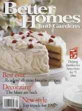 Better Homes & Gardens January 1997 Magazine Cover