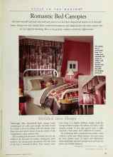 Better Homes & Gardens February 1997 Magazine Article: Romantic Bed Canopies