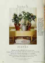 Better Homes & Gardens March 1997 Magazine Article: Bench marks