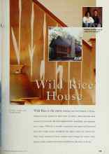 Better Homes & Gardens March 1997 Magazine Article: Wild Rice House