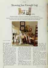 Better Homes & Gardens April 1997 Magazine Article: Showing Just Enough Leg