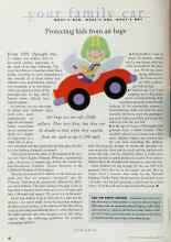 Better Homes & Gardens April 1997 Magazine Article: Protecting kids from air bags