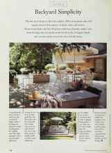Better Homes & Gardens April 1997 Magazine Article: Backyard Simplicity