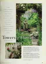 Better Homes & Gardens April 1997 Magazine Article: Towers of Flowers