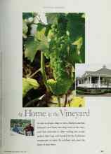 Better Homes & Gardens April 1997 Magazine Article: At Home in the Vineyard