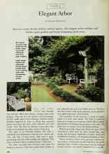 Better Homes & Gardens May 1997 Magazine Article: Elegant Arbor