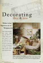 Better Homes & Gardens May 1997 Magazine Article: Decorating then & now