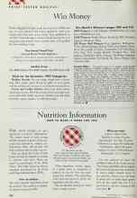 Better Homes & Gardens May 1997 Magazine Article: Nutrition Information