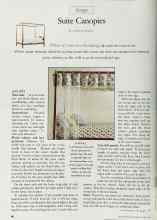 Better Homes & Gardens June 1997 Magazine Article: Suite Canopies