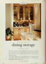 Better Homes & Gardens June 1997 Magazine Article: At your service dining storage