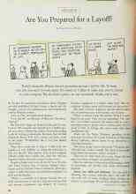 Better Homes & Gardens June 1997 Magazine Article: Are You Prepared for a Layoff?