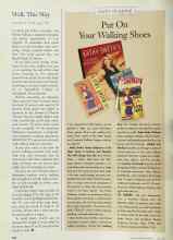 Better Homes & Gardens June 1997 Magazine Article: Put On Your Walking Shoes