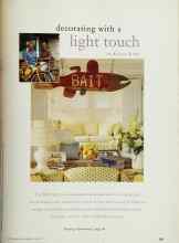 Better Homes & Gardens June 1997 Magazine Article: Decorating with a light touch
