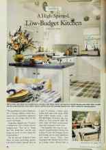 Better Homes & Gardens July 1997 Magazine Article: A High-Spirited, Low-Budget Kitchen
