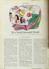 Better Homes & Gardens July 1997 Magazine Article: It's a Small (Stressful) World
