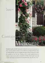 Better Homes & Gardens July 1997 Magazine Article: Containers that say Welcome