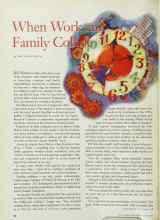 Better Homes & Gardens August 1997 Magazine Article: When Work and Family Collide